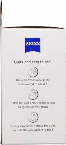 ZEISS Pre Moistened Lens Wipes Perspective: left
