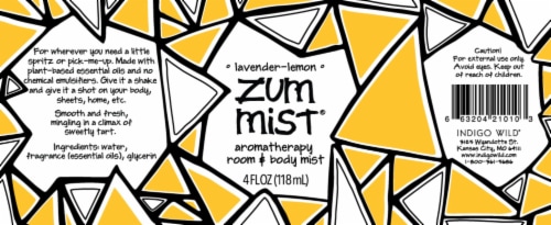 Zum Mist® Lavender-Lemon Aromatherapy Room & Body Mist Perspective: left