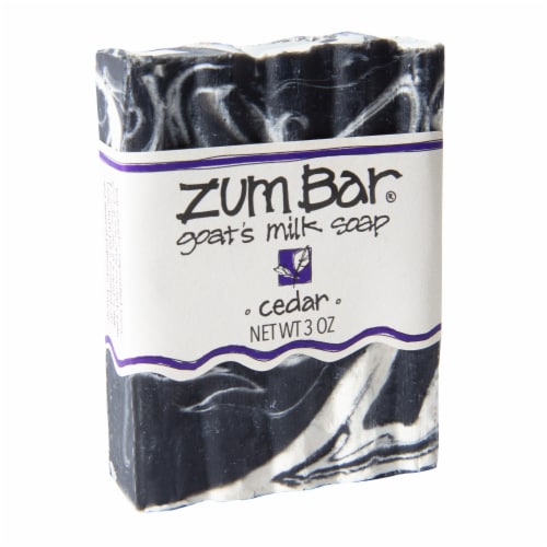 Zum Bar® Cedar Goat's Milk Bar Soap Perspective: left