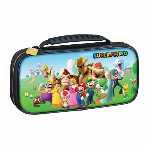 Nintendo Switch Super Mario Characters Game Traveler Deluxe Case Perspective: left