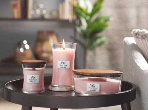 WoodWick® Coastal Sunset Jar Candle Perspective: left