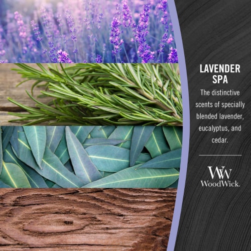 WoodWick® Jar Candle Lavender Spa Perspective: left