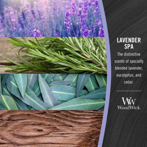 WoodWick® Jar Candle Lavender Spa Perspective: left