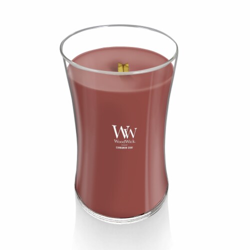 WoodWick Cinnamon Chai Scented Large Hourglass Candle, 21oz Perspective: left