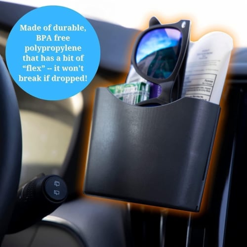 Vent N' Door Caddy 2pk French Fry Sauce Holder Multi Use Storage Travel Mighty Mojo Perspective: left