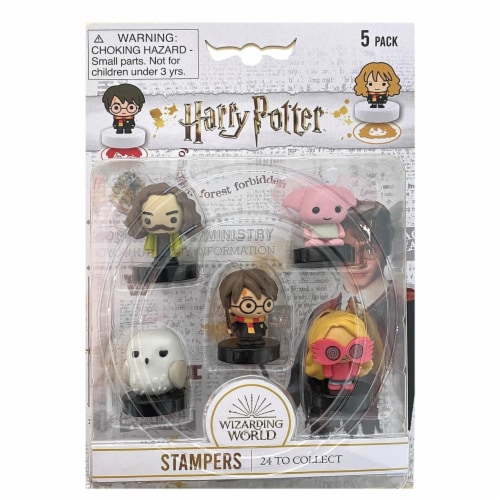 Harry Potter Stampers 5pk Movie Character Figures Cake Toppers Party Favors PMI International Perspective: left