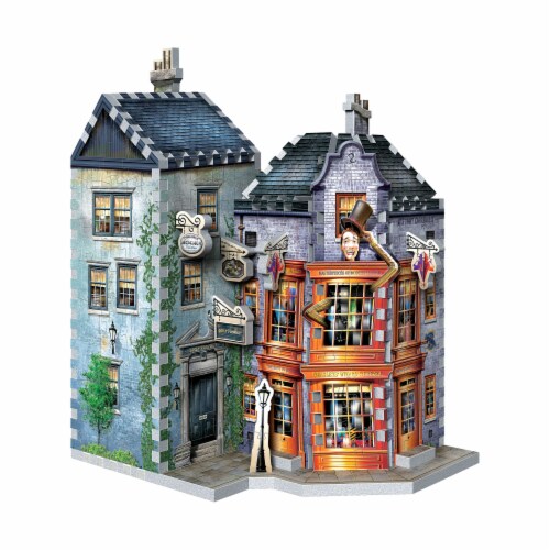 Wrebbit Diagon Alley Collection Weasleys Wizard Wheezes & Daily Prophet 3D Puzzle Perspective: left