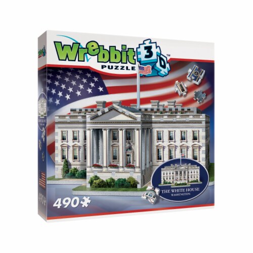 Wrebbit The White House 3D Puzzle Perspective: left