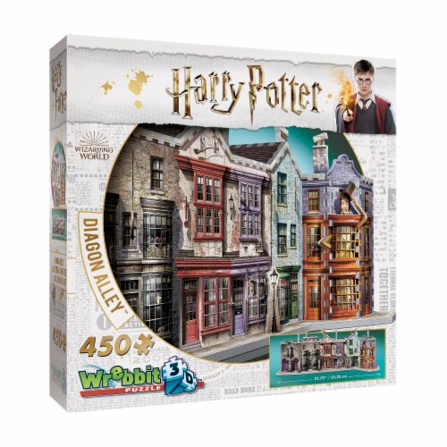 Wrebbit Harry Potter Collection Diagon Alley 3D Puzzle Perspective: left