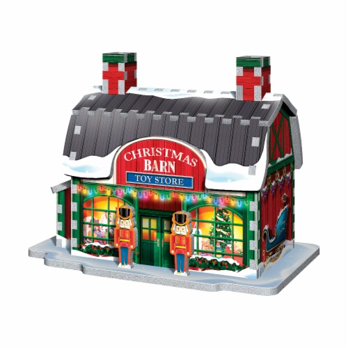 Wrebbit Christmas Village 3D Puzzle Perspective: left