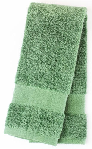 American Heritage Hand Towel - Dark Ivy Perspective: left