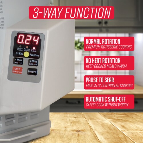 Ronco Platinum Edition Digital Showtime Rotisserie Perspective: left