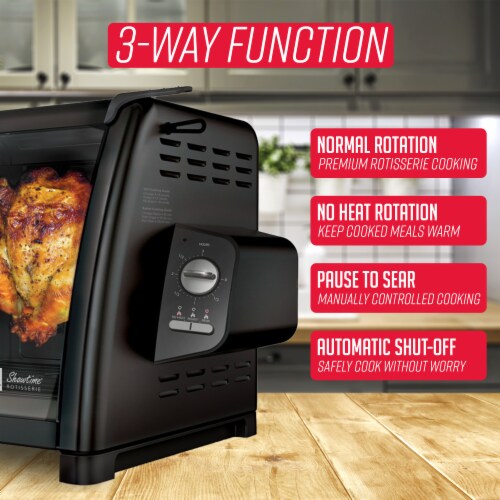 Ronco 5500 Series Rotisserie Oven - Black Perspective: left