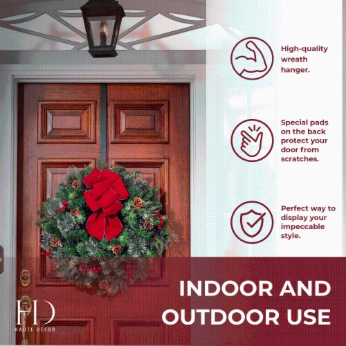Adjustable wreath hanger for front door hotsell