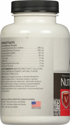 Nutri-Vet® Hip & Joint Health Care Plus Extra Strength Dogs Chewable Tablets Perspective: left
