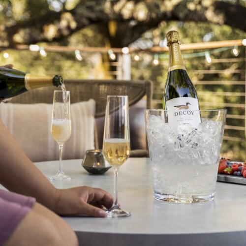 Decoy Brut Cuvee Sparkling Wine Perspective: left
