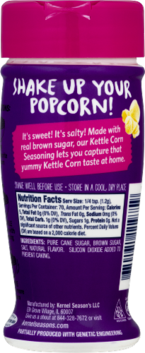Kernel Season's Kettle Corn Popcorn Seasoning Perspective: left