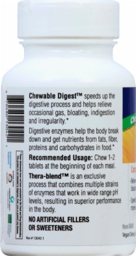 Enzymedica  Chewable Digest™   Orange Perspective: left