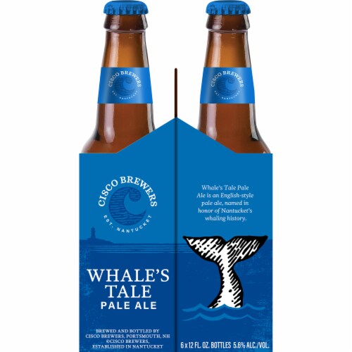 Cisco Brewers Whale's Tale Pale Ale Perspective: left
