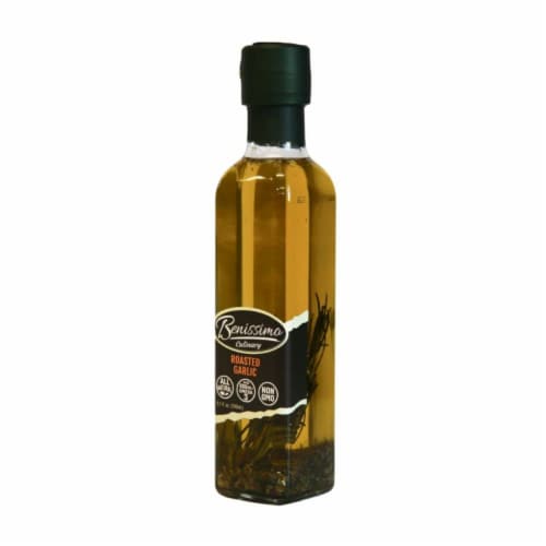 Benissimo Roasted Garlic Oil Perspective: left