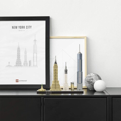LEGO Architecture Skyline Collection New York City 598 Piece Block Building Set Perspective: left
