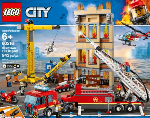 LEGO City Downtown Fire Brigade Building Set 943 pc Fry s Food Stores