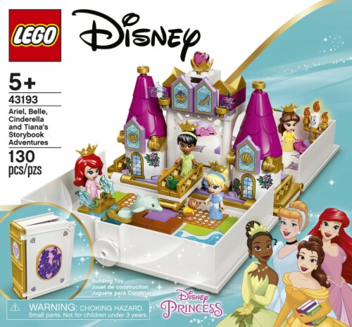 43193 LEGO® Disney Ariel Belle Cinderella and Tiana's Storybook Adventures Building Toy Perspective: left