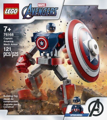 LEGO® Marvel Avengers Captain America Mech Armor Building Set Perspective: left