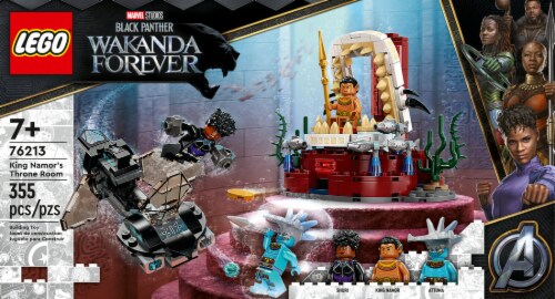 LEGO® Marvel Black Panther Wakanda Forever Super Heroes King Namor's Throne Room Building Toy Perspective: left