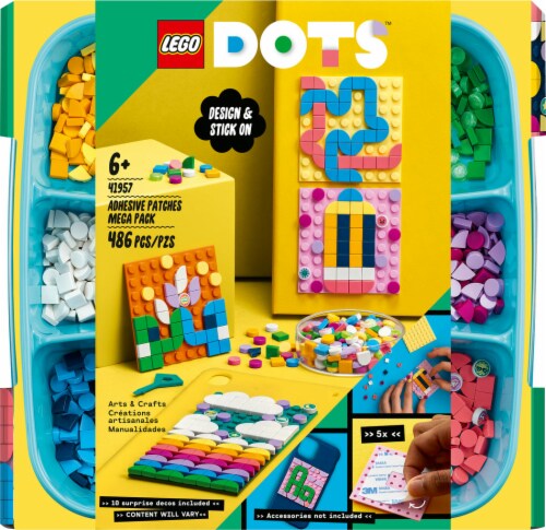 LEGO Dots Design & Stick On Adhesive Patches Mega Pack Building Toy, 486 pc  - Smith's Food and Drug