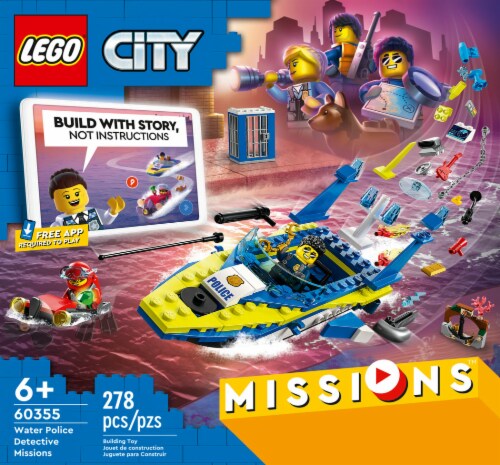 LEGO® 60355 Water Police Detective Mission Building Set Perspective: left