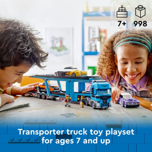 LEGO® City Car Transporter With Sports Cars 60408 Perspective: left