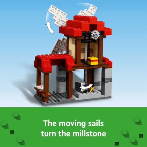 LEGO Minecraft The Windmill Farm Buildable Video Game Toy 21262 Perspective: left
