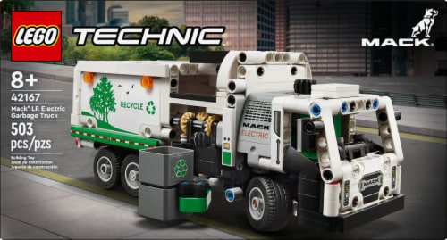 LEGO® Technic™ Mack® LR Electric Garbage Truck Perspective: left
