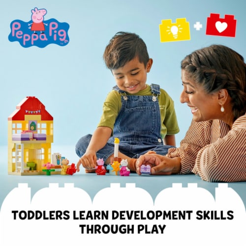 LEGO® Duplo® Peppa Pig Birthday House Toddler Playset Perspective: left