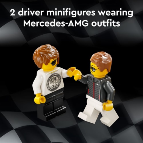 LEGO Speed Champions Mercedes-AMG G 63 & Mercedes-AMG SL 63 F1 Toy Car 76924 Perspective: left