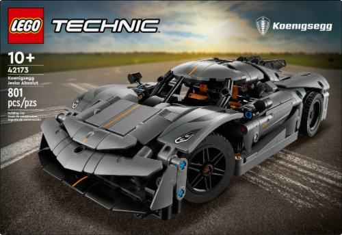 LEGO® Technic™ Koenigsegg Jesko Absolut Grey Hypercar Sport Car 42173 Building Set Perspective: left