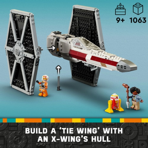 LEGO® Star Wars™ TIE Fighter & X-Wing Mash-up 75393 Perspective: left