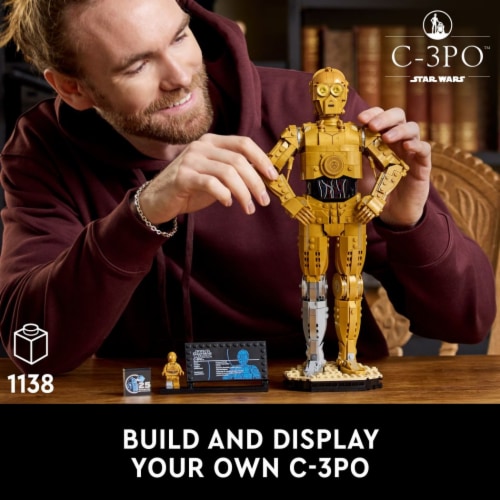 LEGO® Star Wars C-3PO Buildable Droid Figure for Build and Display Perspective: left