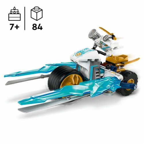 LEGO® Ninjago® Dragons Rising Zane's Ice Motorcycle Perspective: left
