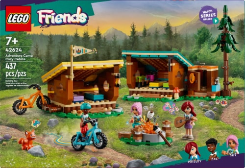 LEGO® Friends™ Adventure Camp Cozy Cabins V39 Building Set Perspective: left