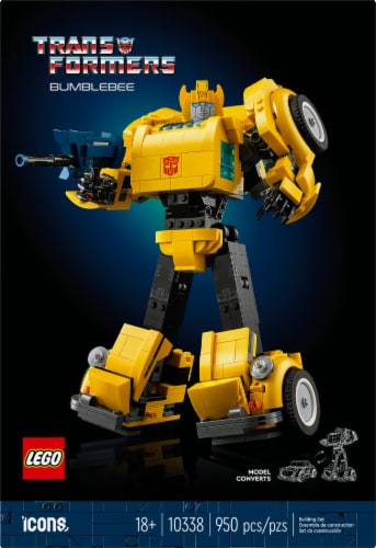 LEGO® Icons Transformers Bumblebee Collectible Building Set Perspective: left