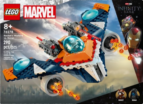 LEGO® Marvel Rocket's Warbird vs. Ronan Building Toy Set 76278 Perspective: left