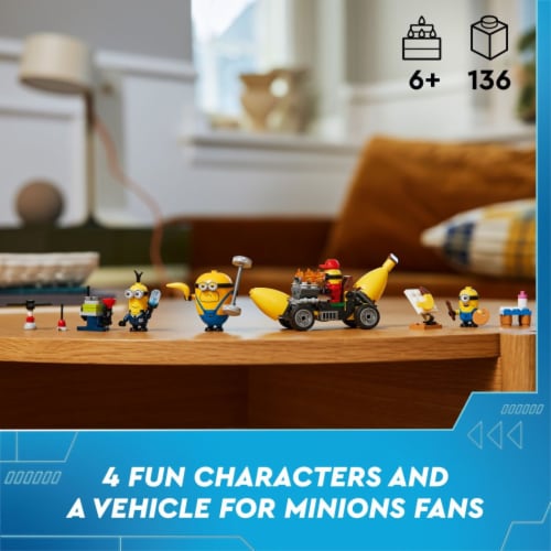 LEGO® 75580 Despicable Me 4 Mininions and Banana Car Set Perspective: left