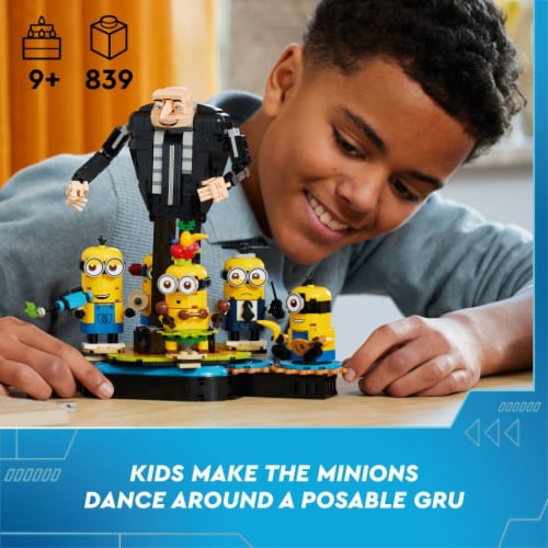 LEGO® Despicable Me 4 Brick Built Gru and Minions 75582  Building Set Perspective: left
