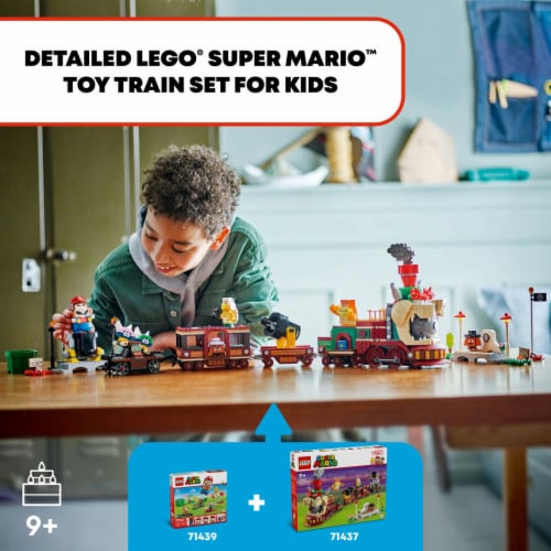 LEGO® Super Mario™ The Bowser Express Train 71437 Building Set Perspective: left