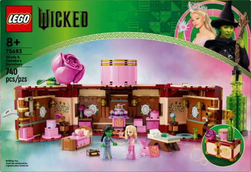 LEGO® Glinda & Elphaba's Dormitory Building Set Perspective: left