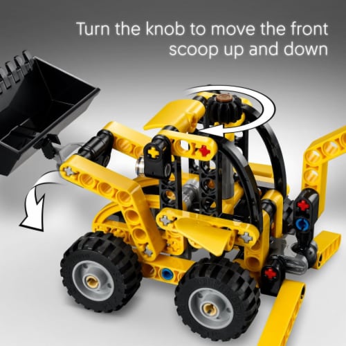 LEGO Technic Backhoe Loader Construction Toy 42197 Perspective: left