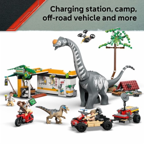 LEGO Jurassic World Raptor & Titanosaurus Tracking Mission 76973 Perspective: left