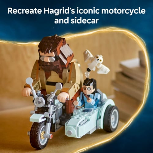 LEGO Harry Potter Hagrid & Harry's Motorcycle Ride Building Toy 76443 Perspective: left